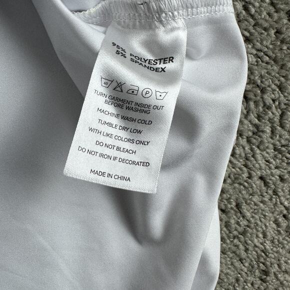 Mainfini Polo Shirt Mens XL White American Flag We The People USA Patriotic - Picture 5 of 9